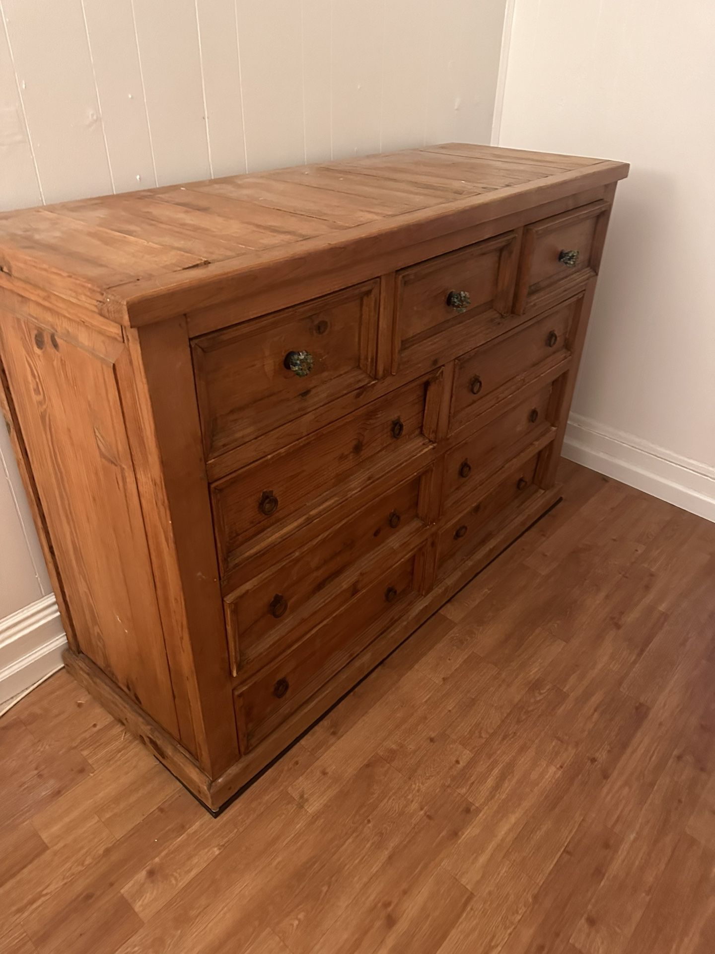 9 Drawer Wooden Dresser 