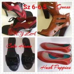 Guess Hush puppies Cole Haan Sz 6 Sz 6.5 sandals and heels