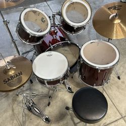 Sound Percussion Labs Drum Set w/Cymbals & Throne