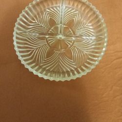 Glass Olive And Pickle Tray