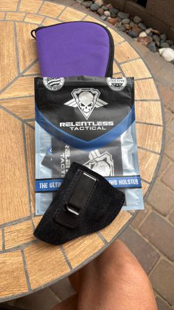 Suede left hand Inside carry pistol holster