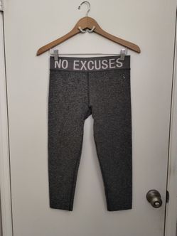 0 To 5 Women's Gray Heathered Seamless No Excuses Athletic Legging Capris One Sz