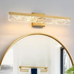 Aijiasi 24in LED Bathroom Light Gold Decorative Dimmable New 
