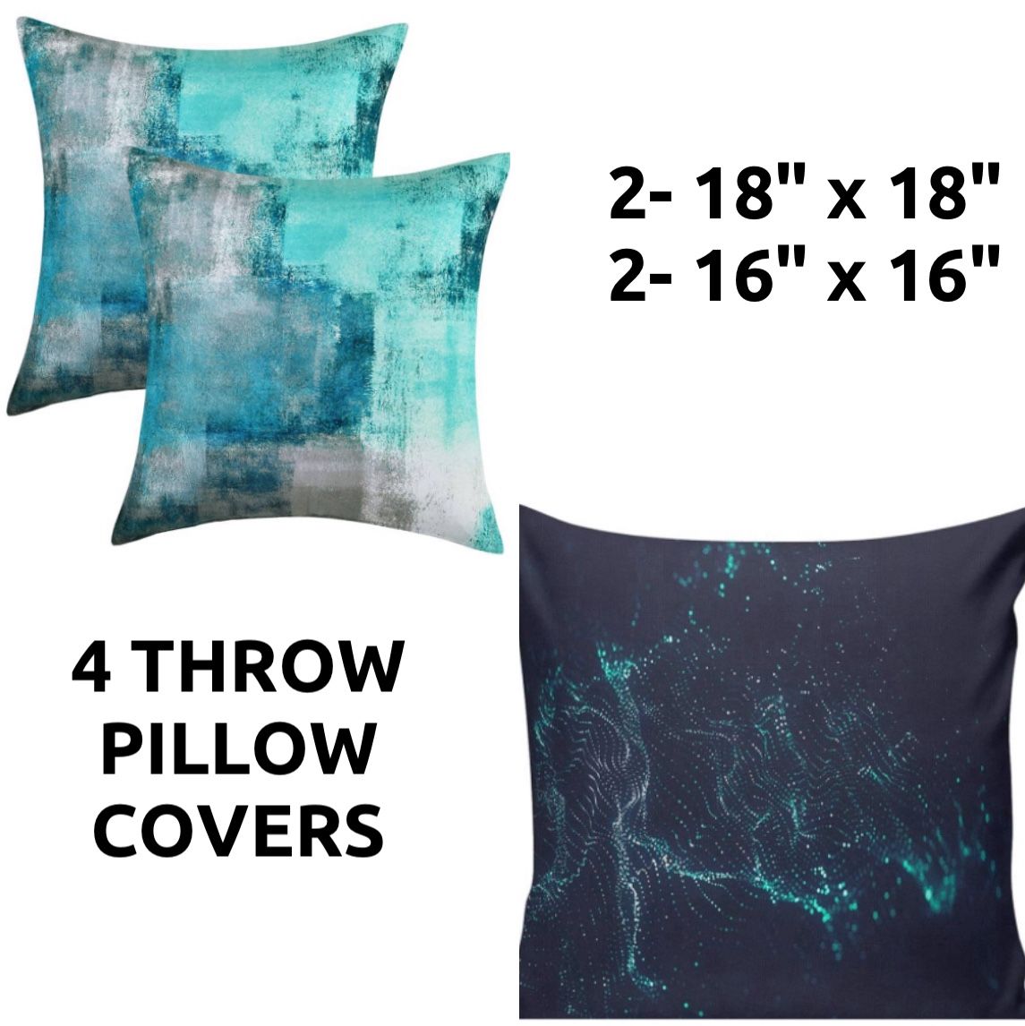 Throw Pillow Covers, Inserts, & Curtains