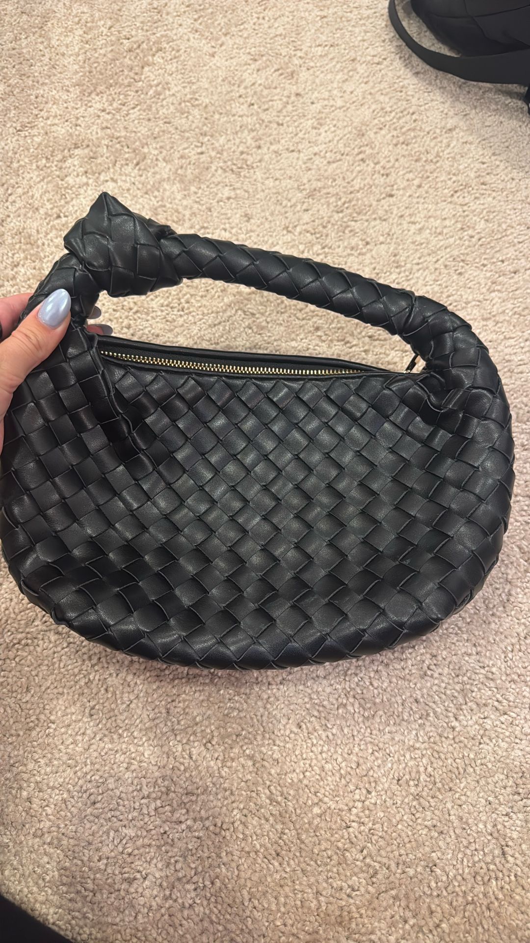 Black Bag Clutch Woven