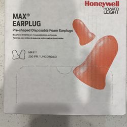 Honeywell max earplugs 200 PR