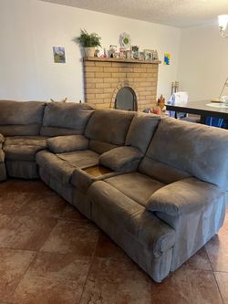Brown Sectional sofa 3 pieces
