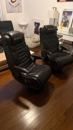 Men’s Game Room Set (one desk, one desk chair, futon couch, two gaming chairs)