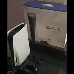 Sony PS5 PlayStation 5 Disc Standard Gaming Console with 4 Downloaded Games