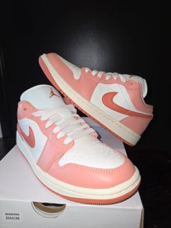Air Jordan 1 Low Pink White Sneakers