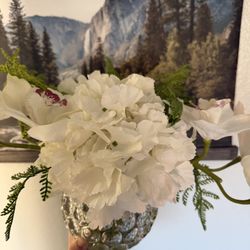 Flowers In Crystal Vase 