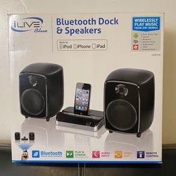 iLive ISDB752B - Audio system with iPhone / iPod / iPad cradle. WIRELESS-BLUETOOTH 