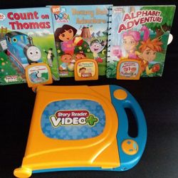 Story. Reader With  3 Books And  Cartridges  Battery Included