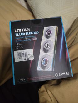 Lian Li UNI FAN TL LCD FLEX 120 White ARGB