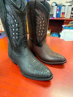 Botas vaqueras de piel para hombre