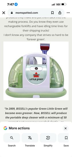 BISSELL Little Green Machine Carpet Cleaner