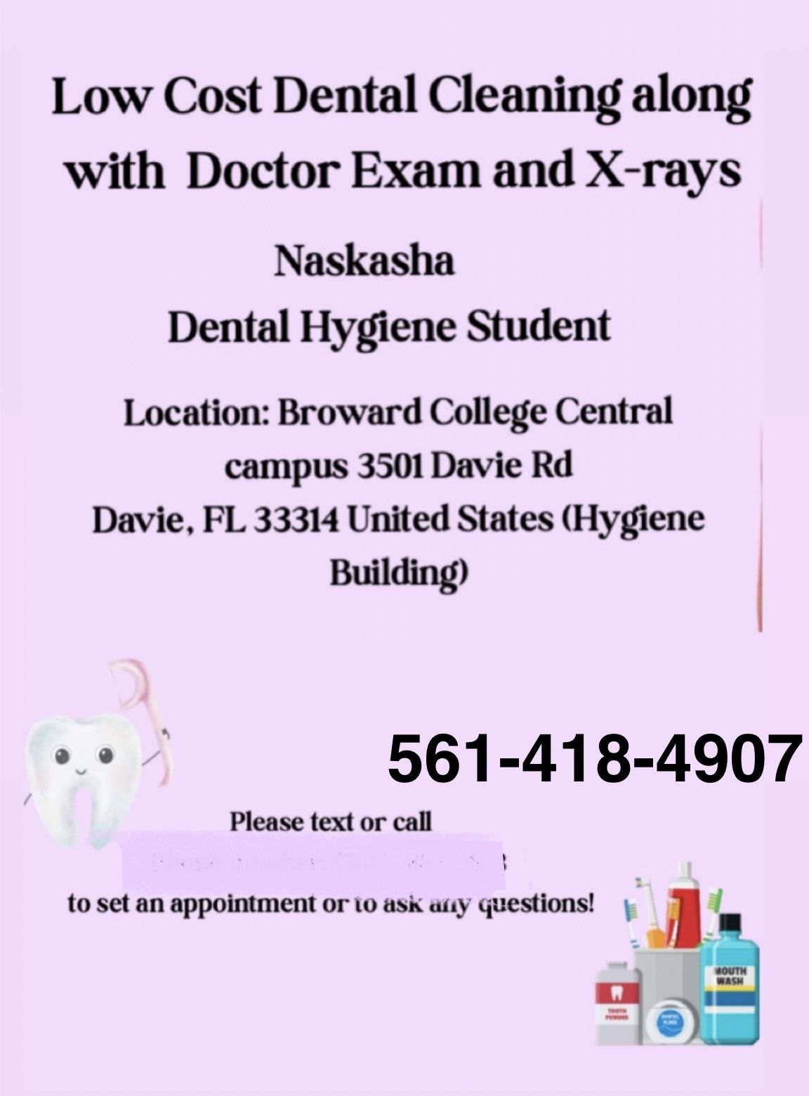 AFFORDABLE CLEANING AND DR.EXAM