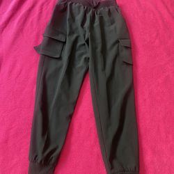Black Cargo Joggers 