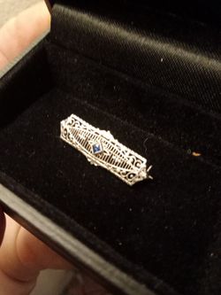 Antique Krementz 14k And Platinum Broach