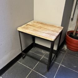 End Table Metal And Wood 