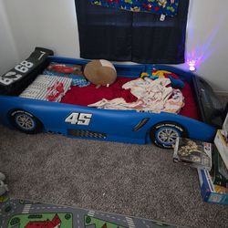 Twin race car bed