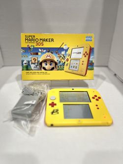 Nintendo 2DS Super Mario Maker for Nintendo 3DS Bundle - Yellow/Red w/Box