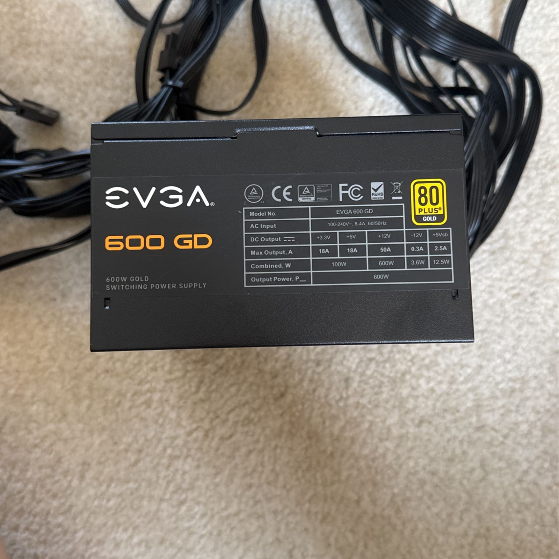 EVGA 600 GD 80 Plus Gold