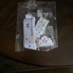 Disney 70th ANNIVERSARY LANYARD & PIN ( 6) Available 