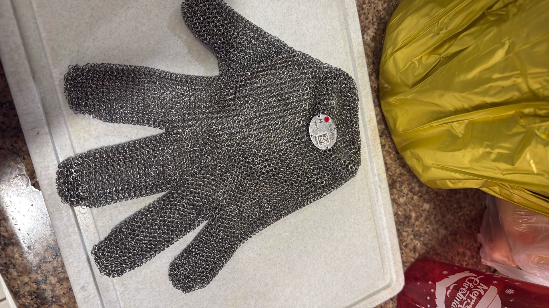 Whizard Stainless Steel Mesh Hand Glove - Cut Resistant, Medium