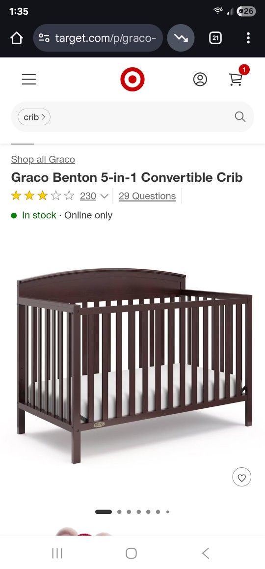 Graco Crib
