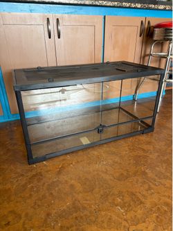REPTI ZOO 35.3 Gallon Full Glass Reptile Terrarium 36" x 18"x 12" For Bearded Dragon Gecko Tortoise Snake