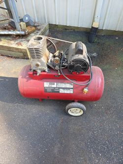 4 HP electric motor and 20 gal tank- for parts