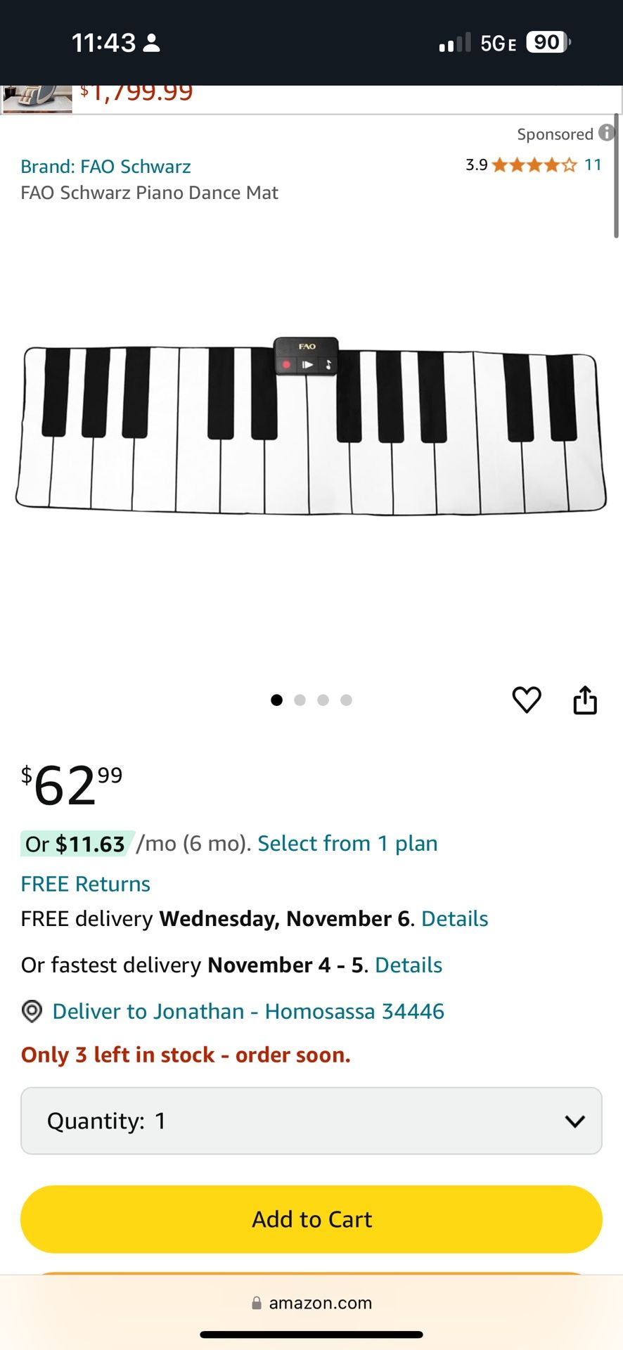Piano mat