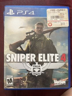 PS 4  Sniper Élite 4