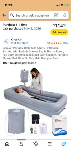 Adult air bath tub