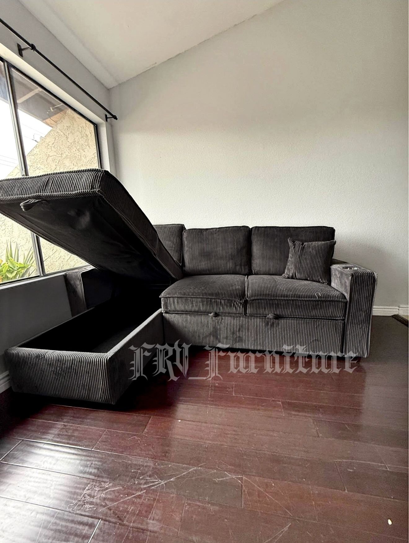 New Black Sofa