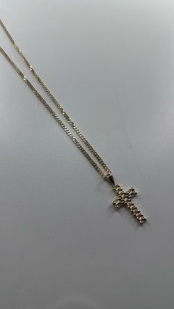 Gold Rolex Cross necklace