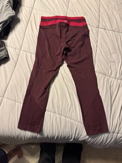 Burgundy Lululemon Leggings