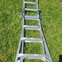 17 Ft. Multifunctional Ladder ,aluminum Telescoping,  375 Lb. Capacity 
