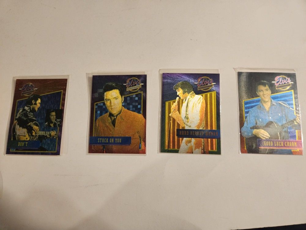 4 ELVIS PRESLEY DUFEX CARDS
