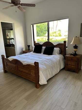 Handmade Southwest Bed And Furniture. Headboard, Footboard, Frame, Two Nightstands, Armoire With Base Drawers And Top Shelves, Tv Stand (Now $999)