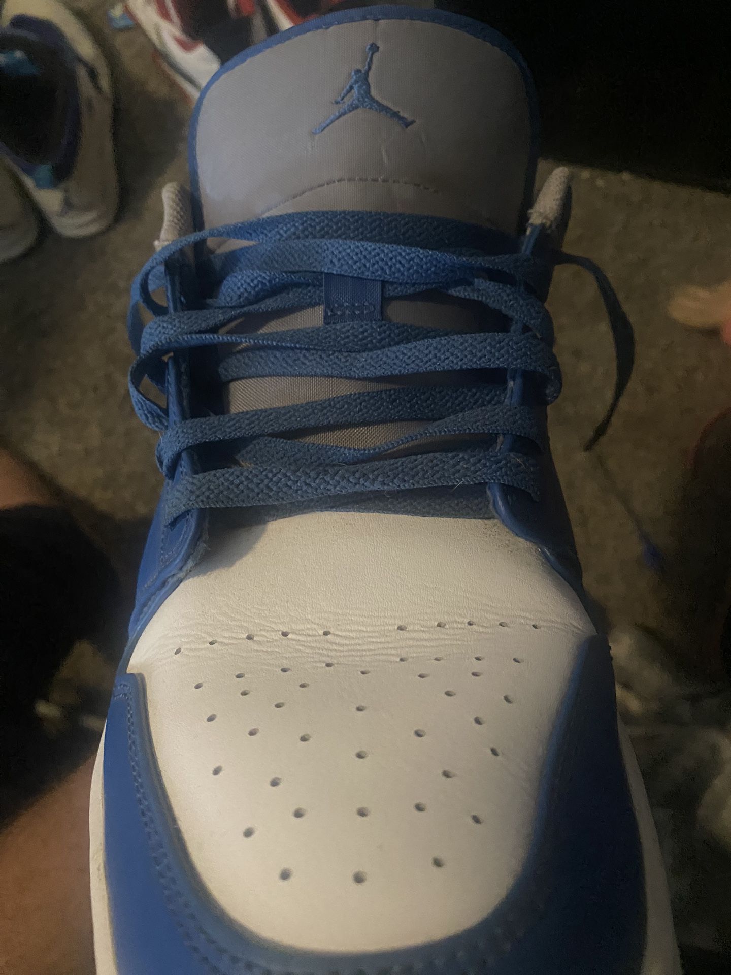 Air Jordan 1s Low “true blue cement” Size 13