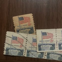 1968 8-cent Flag over the White House 