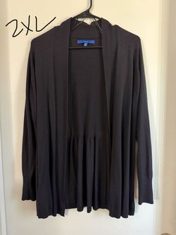 Black Cardigan 2XL