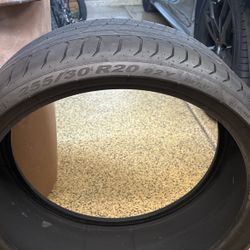 1 USED Pirelli P ZERO Radial Tire - 255/30R20 92Y (estimate 3000/4000 Miles Used Maybe Maybe 1/4 Of Tread)
