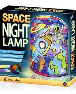 DIY Nightlight Space LED Project Kids Wall Desk Lamp NIB Spaceship Astronaut 