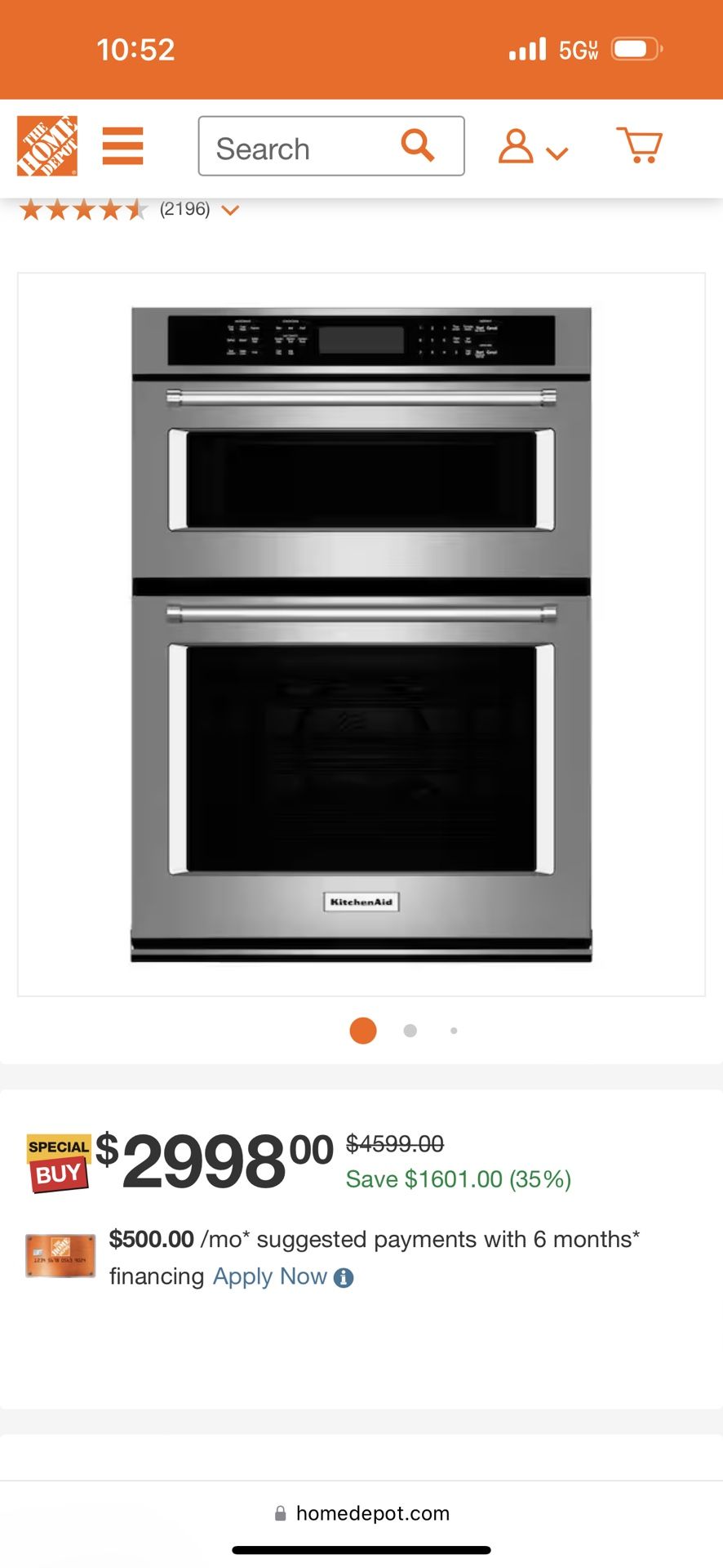 Microwave Arrange Wall Oven Combo