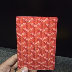 Goyard Passport Holder - Red. Brand New