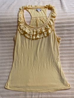 Women’s yellow tank blouse