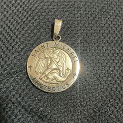 Saint Micheal Pendant Stainless Steel